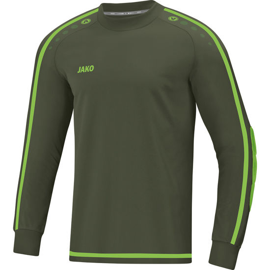 Afbeeldingen van JAKO Keepershirt Striker 2.0 kaki/fluogroen (8905/28) - SALE